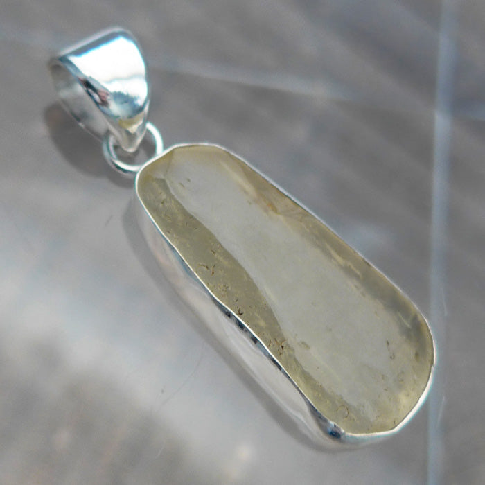 Lovely Long Oval Libyan Desert Glass Pendant