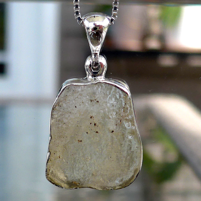 Libyan Desert Glass Trapezoidal Pendant