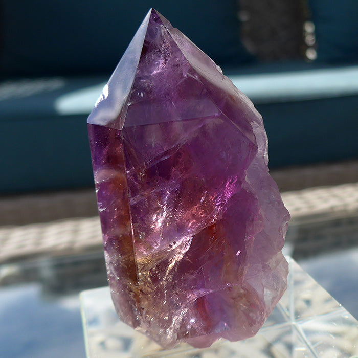 Semi Polished Bolivian Rainbow Ametrine Altar