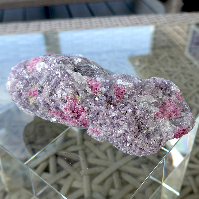 Large Pink Tourmaline in Lepidolite Matrix Specimen