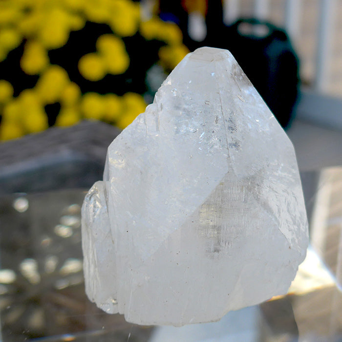 Large Mirrored Apophyllite Pyramid Point