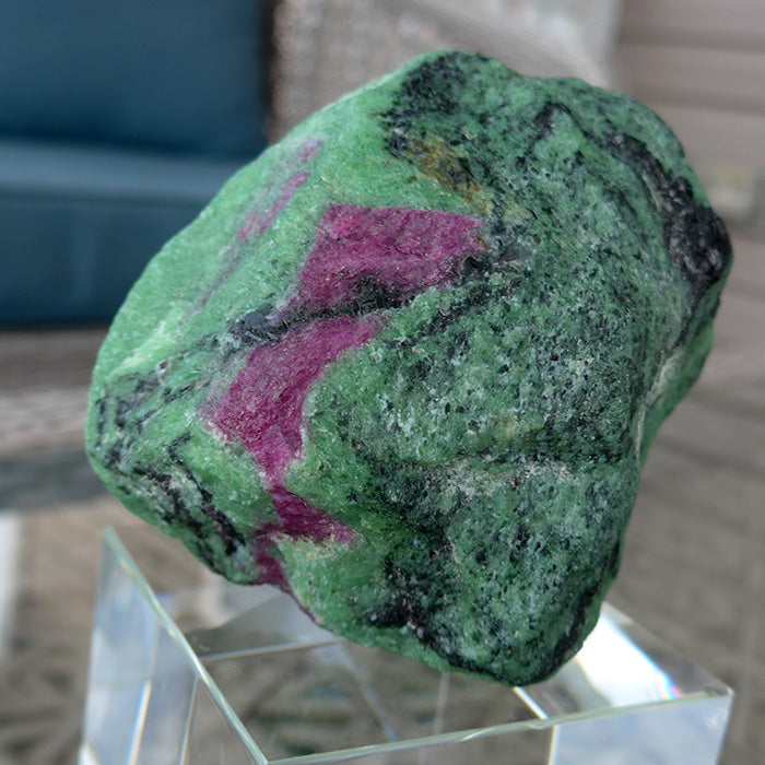 Large Stunning Ruby in Zoisite Standing Altar