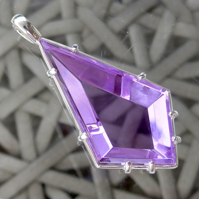 Jumbo Magenta Quartz Guardian Flame Pendant by Kings Amao