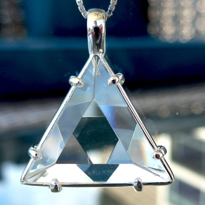King Size Lemurian Quartz Star of David Pendant by Kings Amao