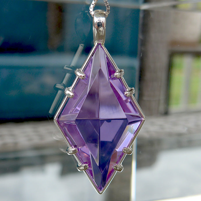 Magenta Quartz Ascension Star Pendant by Kings Amao