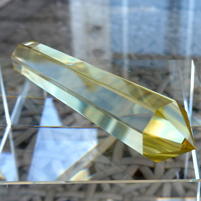 Luminous Octagonal Himalayan Citrine Vogel Wand