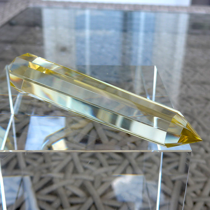 Luminous Octagonal Himalayan Citrine Vogel Wand
