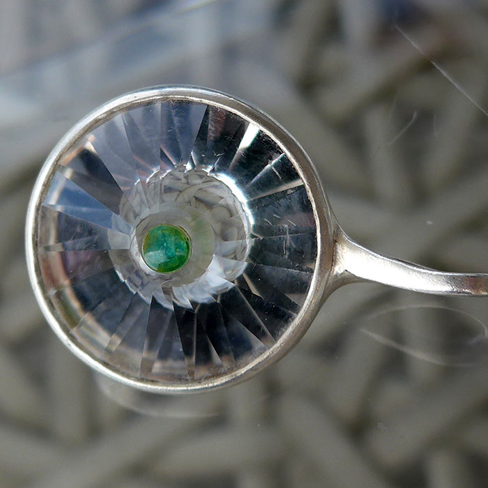 Paraiba Tourmaline Blue Green Wheel of Light Pendant by Brian Cook