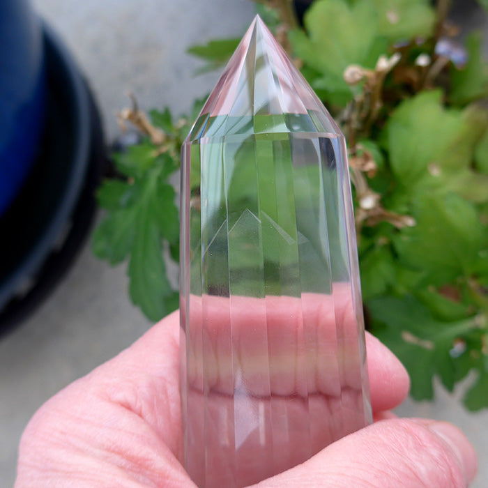 Double Price Drop: 18 Sided Ultra Clear Natural Quartz Phantom Vogel Healing Wand