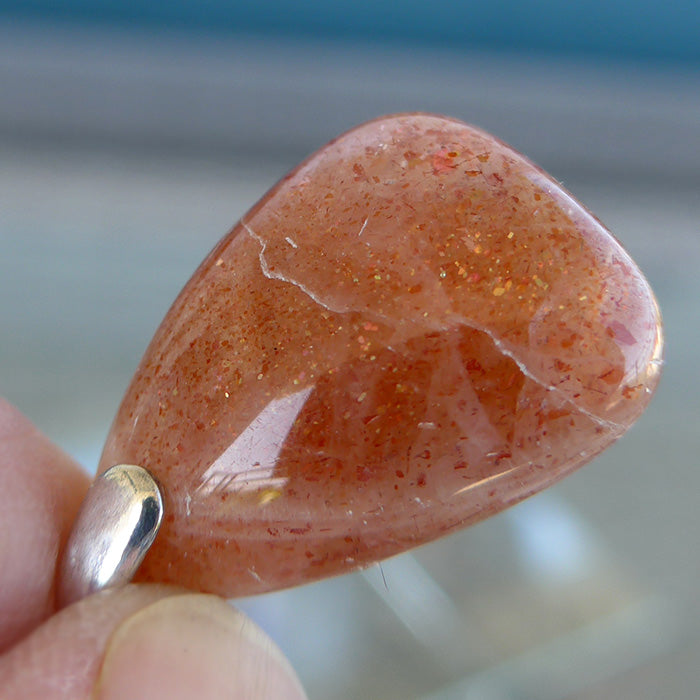 Sunstone Teardrop Pendant