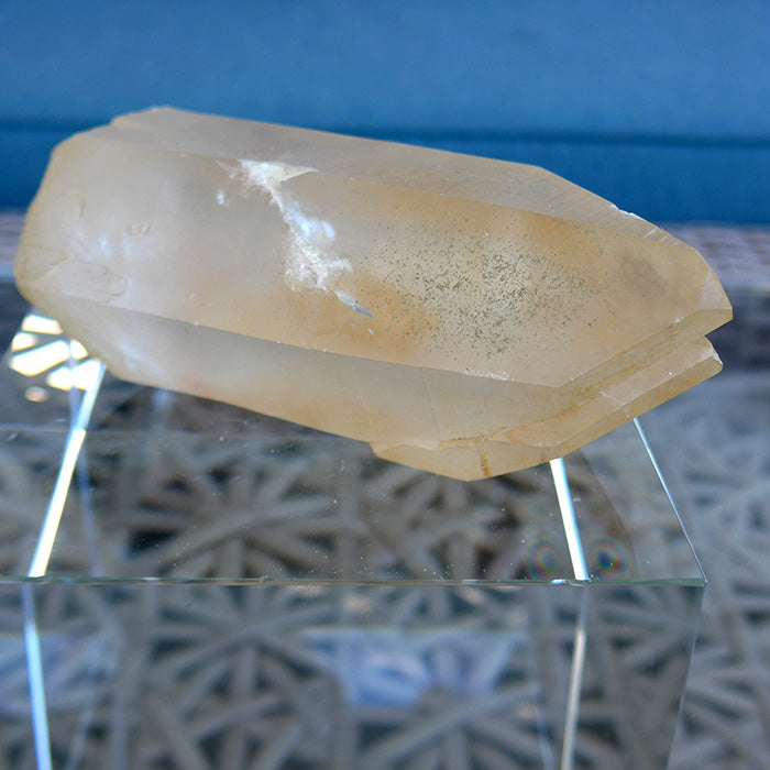 Self Healed Twin Golden Lemurian Window Wand