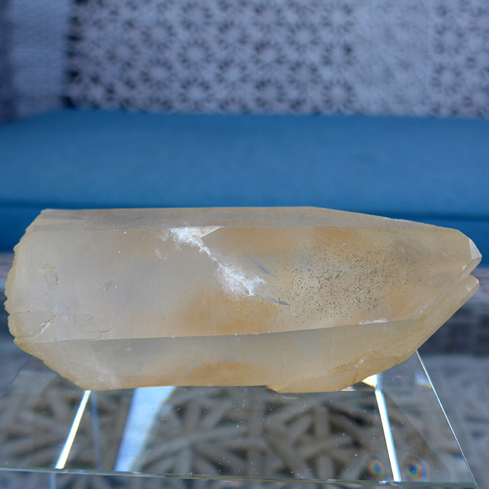 Self Healed Twin Golden Lemurian Window Wand