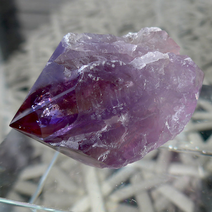 Semi Polished Double Terminated Rainbow Ametrine Nugget