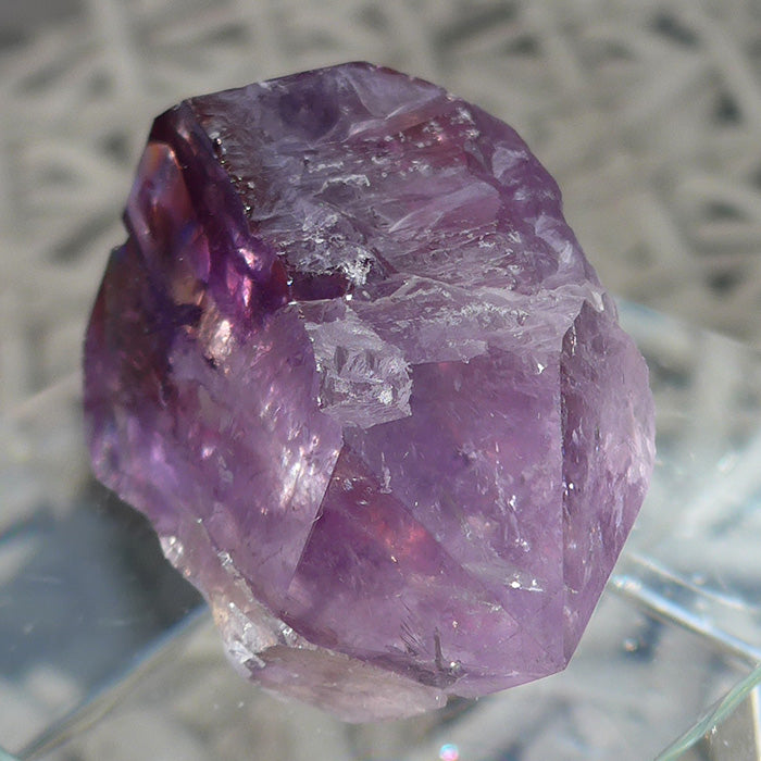 Semi Polished Double Terminated Rainbow Ametrine Nugget