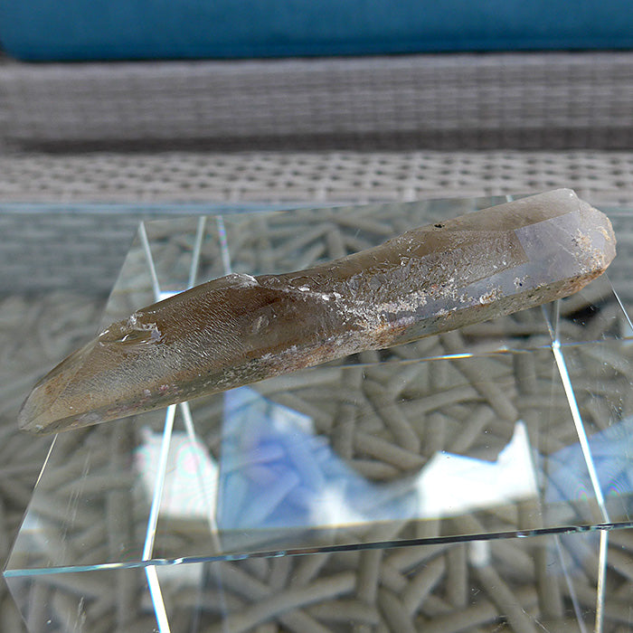 Shadow Lemurian Wand with Anatase and Temple Markings