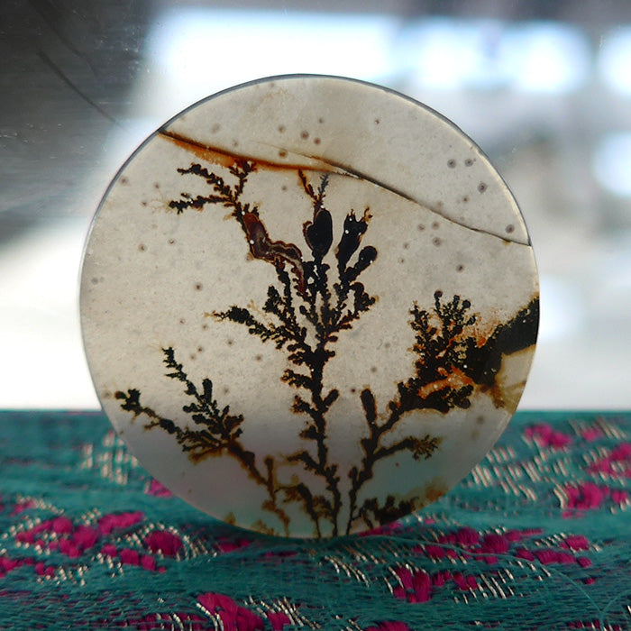 Fairy Circle Dendritic Quartz Meditation Stone