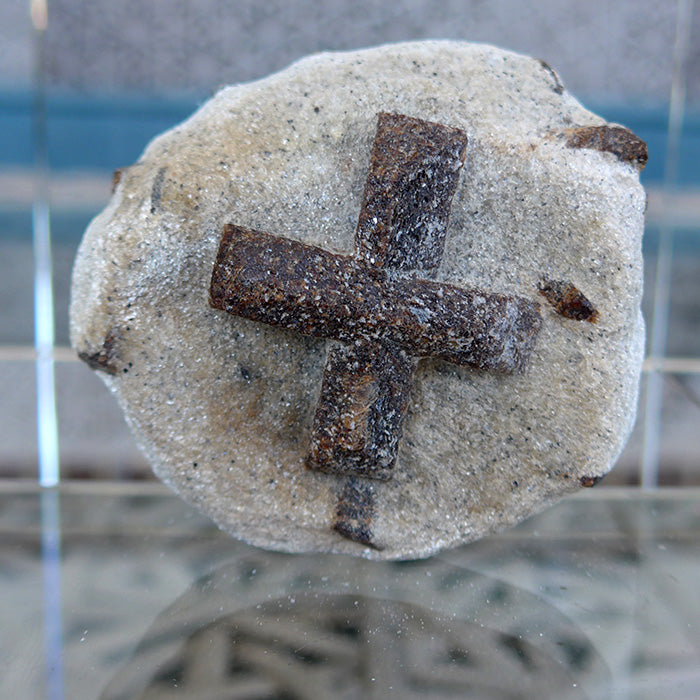 Huge St. George Staurolite Cross