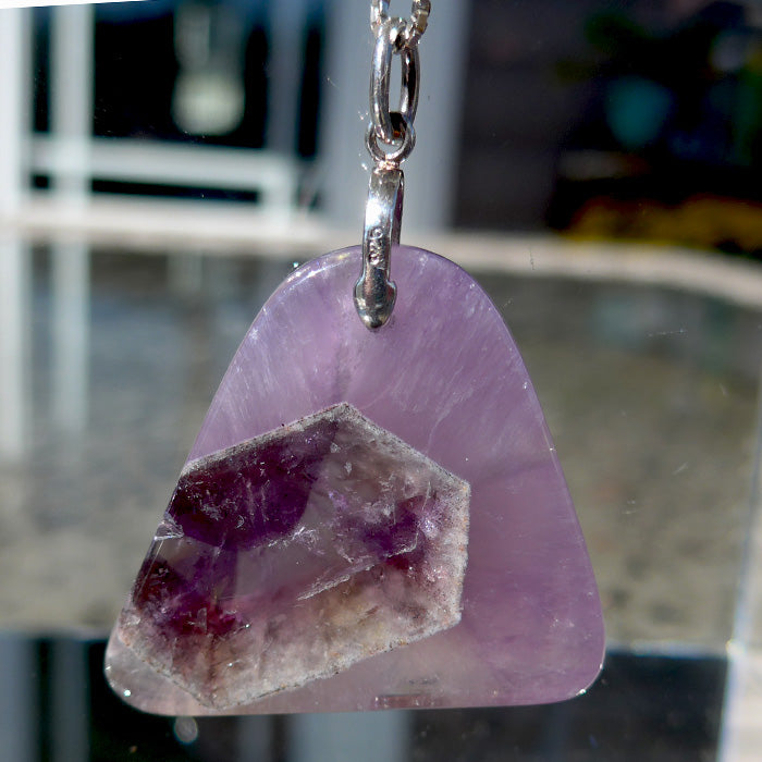 Sweet Auralite Violet Flame Pendant