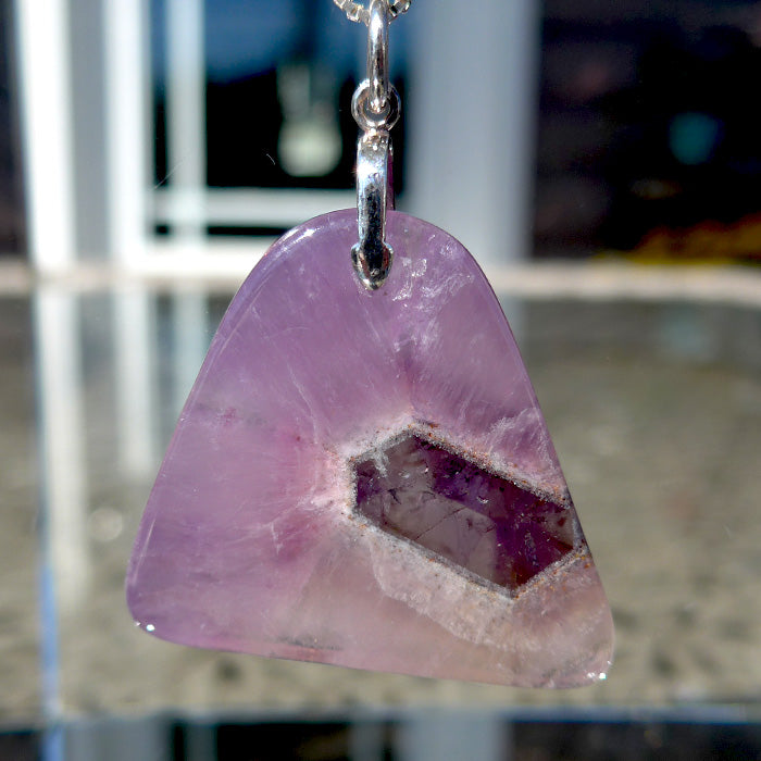 Sweet Auralite Violet Flame Pendant