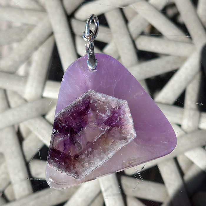 Sweet Auralite Violet Flame Pendant