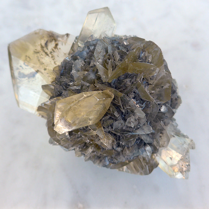 Multipoint Golden Winnipeg Selenite Sphere