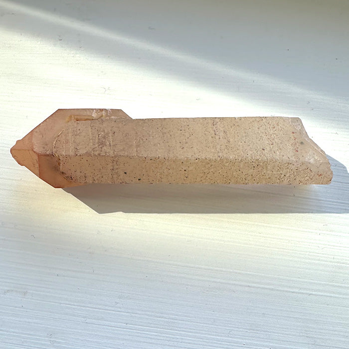 Amblygonite Madagascar Scepter with Bridge Crystal