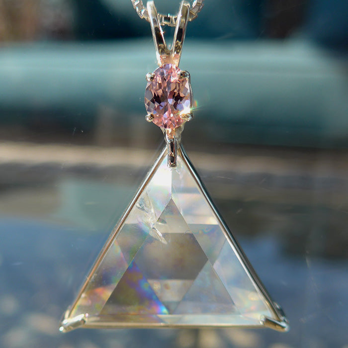 Angel Aura Star of David with Pink Tourmaline