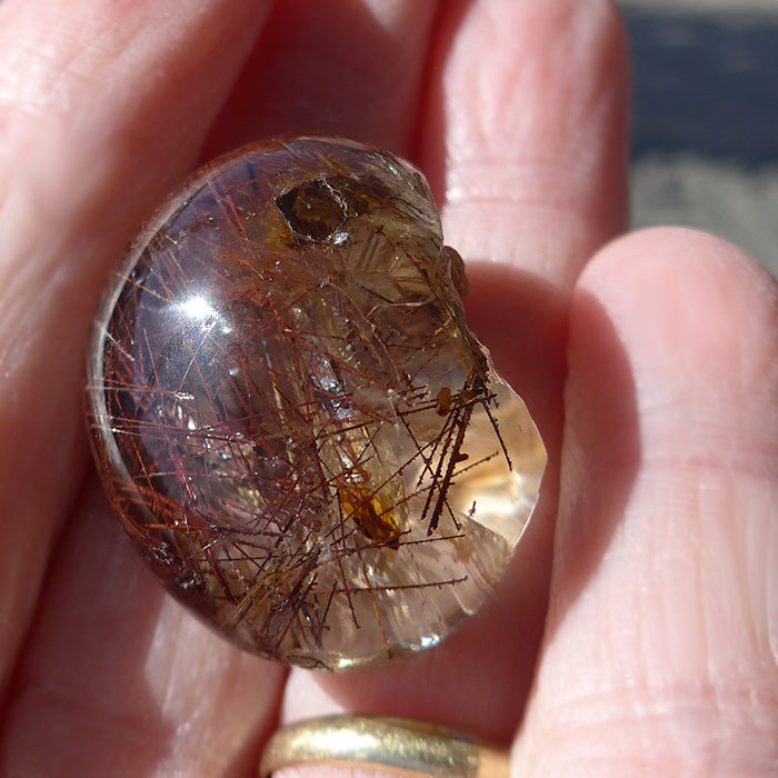 Beautiful Small Red Rutile Lens