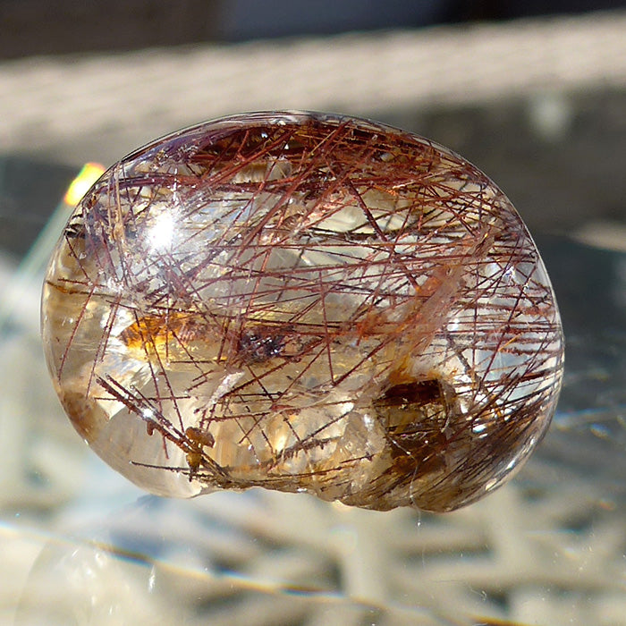 Beautiful Small Red Rutile Lens