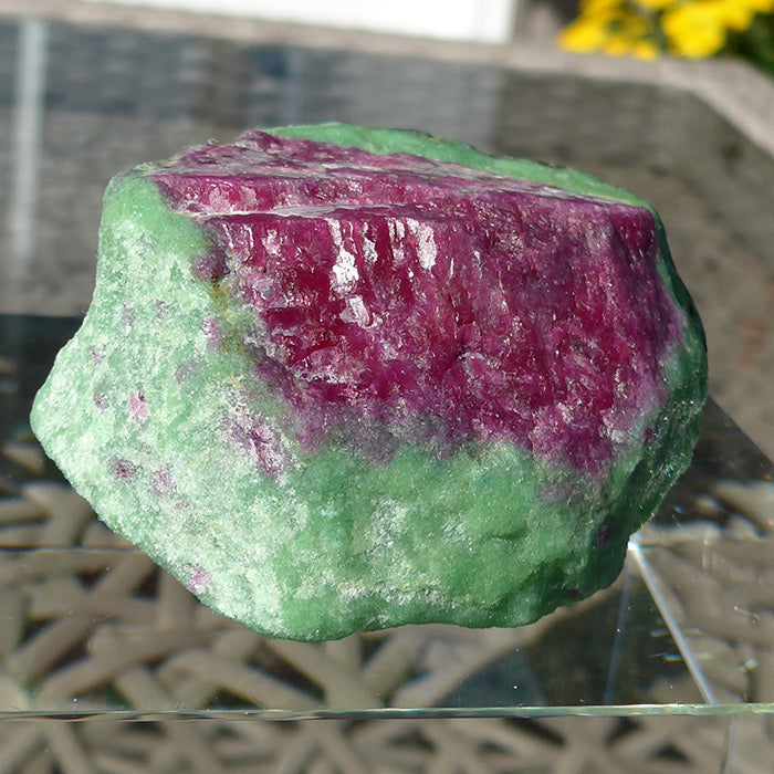 Giant Double Hexagonal Ruby in Zoisite Altarpiece