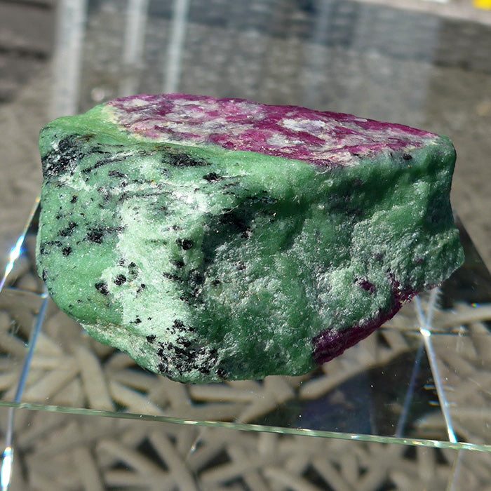 Giant Double Hexagonal Ruby in Zoisite Altarpiece