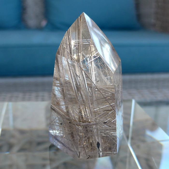 Gorgeous Golden Rutile Channeling Altar