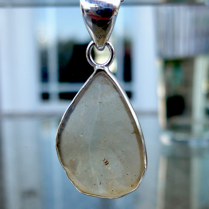 Freeform Teardrop Libyan Desert Glass Pendant