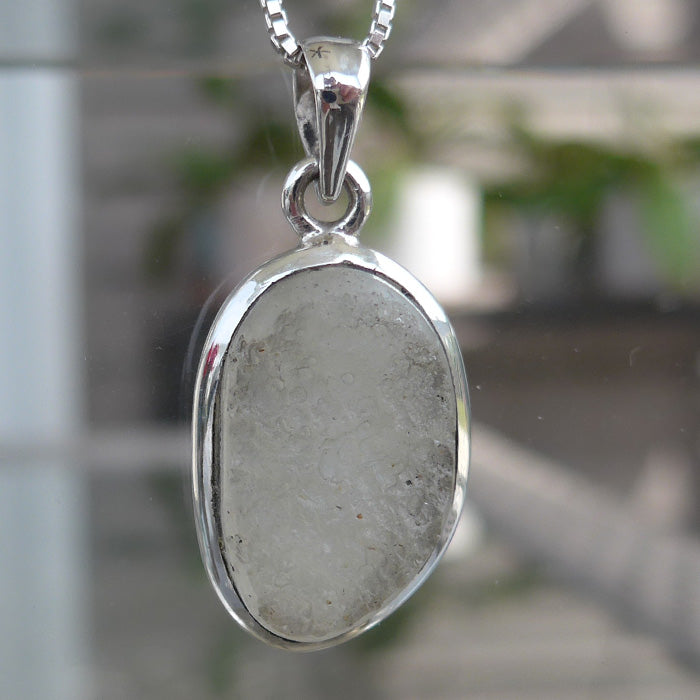 Libyan Desert Glass Pale Oval Pendant