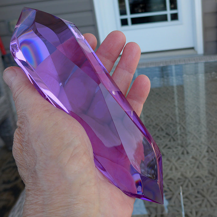Jumbo Magenta Quartz Infinite Energy Wand by Kings Amao