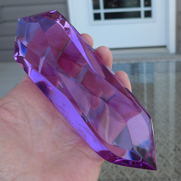 Jumbo Magenta Quartz Infinite Energy Wand by Kings Amao