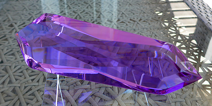 Jumbo Magenta Quartz Infinite Energy Wand by Kings Amao