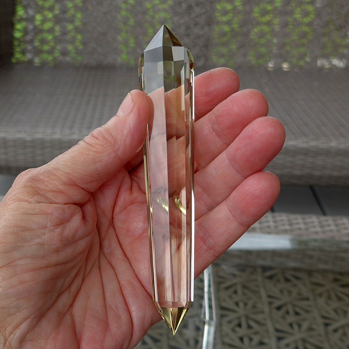 Octagonal Himalayan Citrine Vogel Wand by David Zhuang