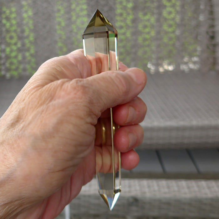 Octagonal Himalayan Citrine Vogel Wand by David Zhuang