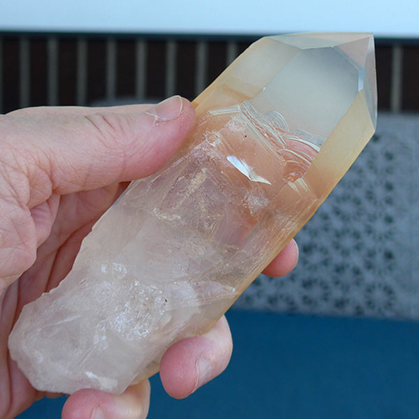 Pale Golden Lemurian Growth Interference Isis Window Wand