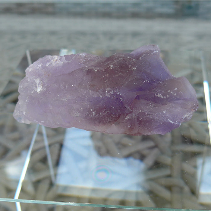 Luminous Violet Flame Rainbow Ametrine Meditation Stone