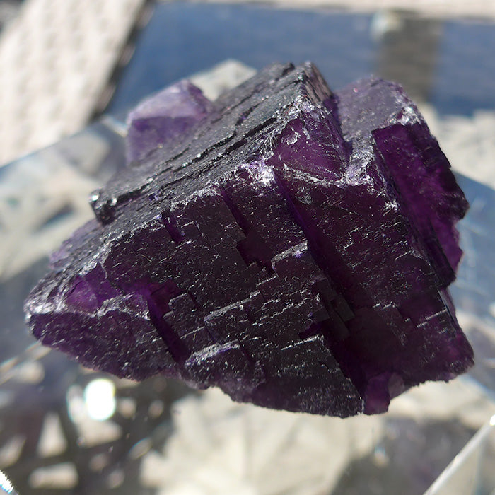 Large Translucent Deep Purple Fluorite Specimen