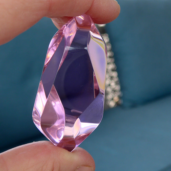Stunning Small Ruby Rose Infinite Energy Wand by Kings Amao