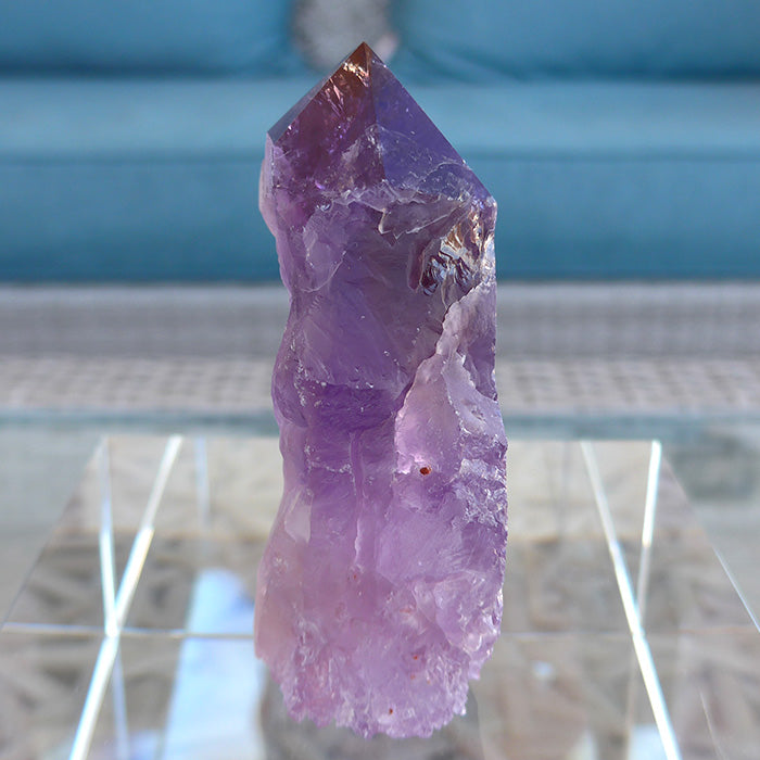 Semi Polished Slim Rainbow Ametrine Generator by Lawrence Stoller