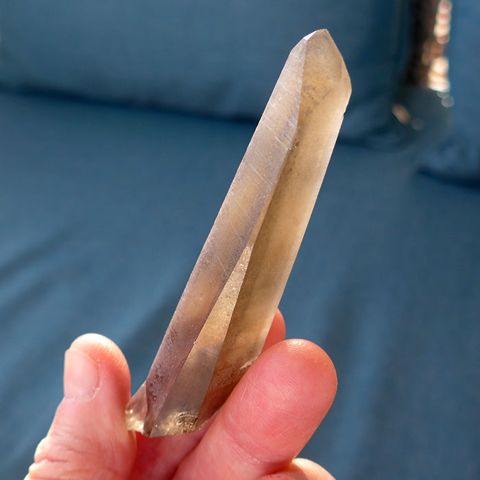 Shadow Healer Lemurian Wand with Key Crystal and Anatase