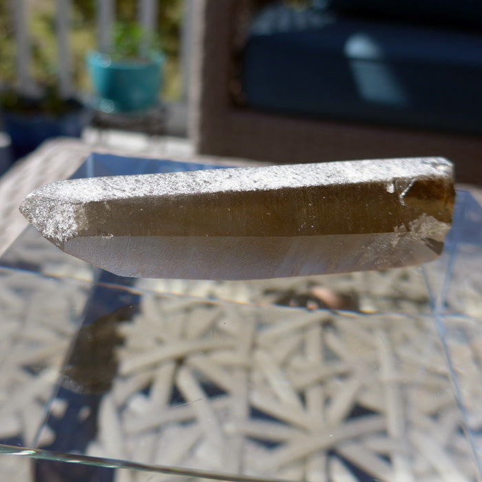 Shadow Healer Lemurian Wand with Key Crystal and Anatase