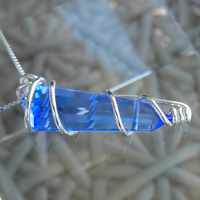 Siberian Blue Kabbalistic Pendant Wand