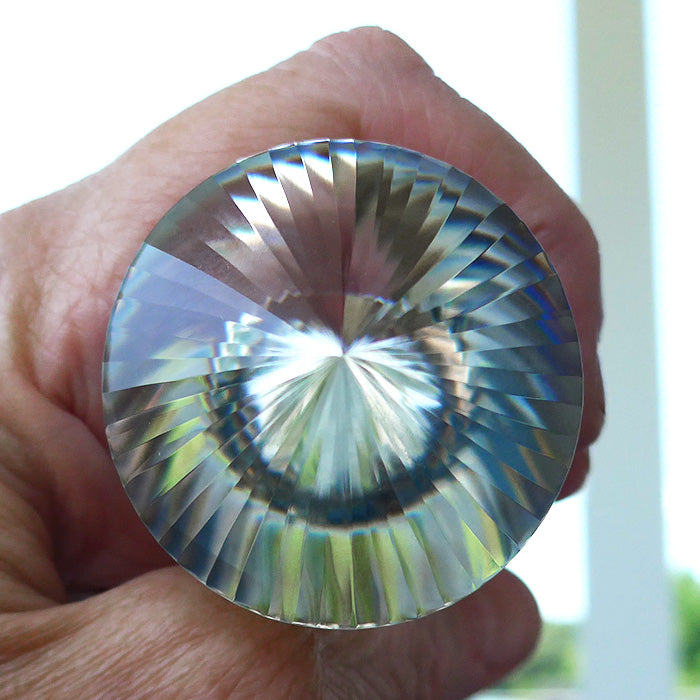 Pale Himalayan Citrine 48 Facet Vogel Wand by David Zhuang