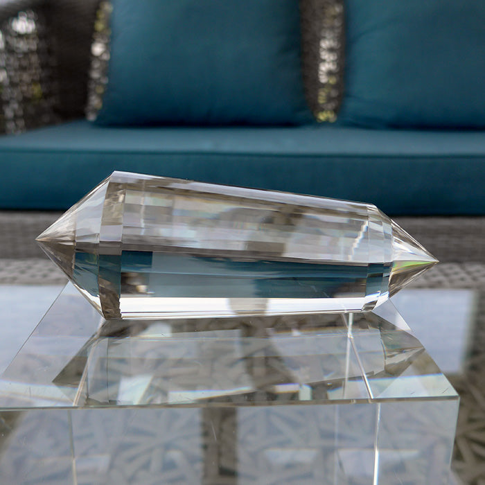 Pale Himalayan Citrine 48 Facet Vogel Wand by David Zhuang