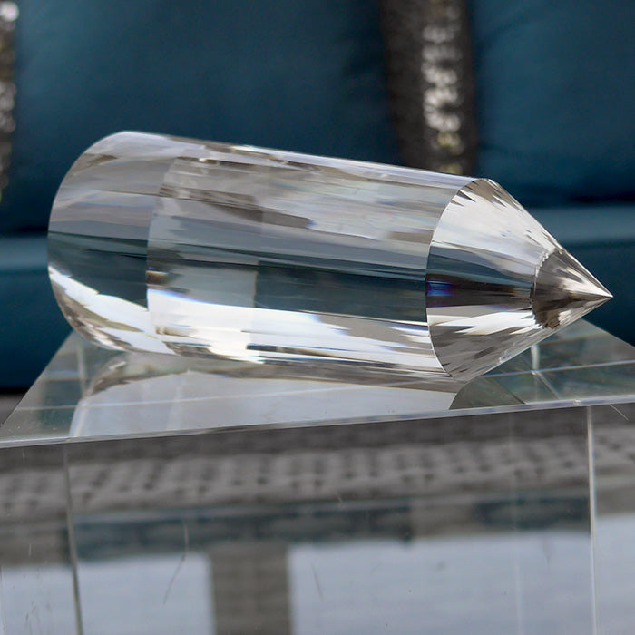 Pale Himalayan Citrine 48 Facet Vogel Wand by David Zhuang